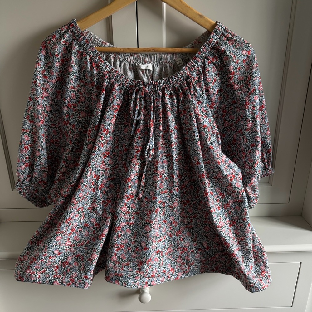 DÔEN Sia Top in Petit Jardin print size M